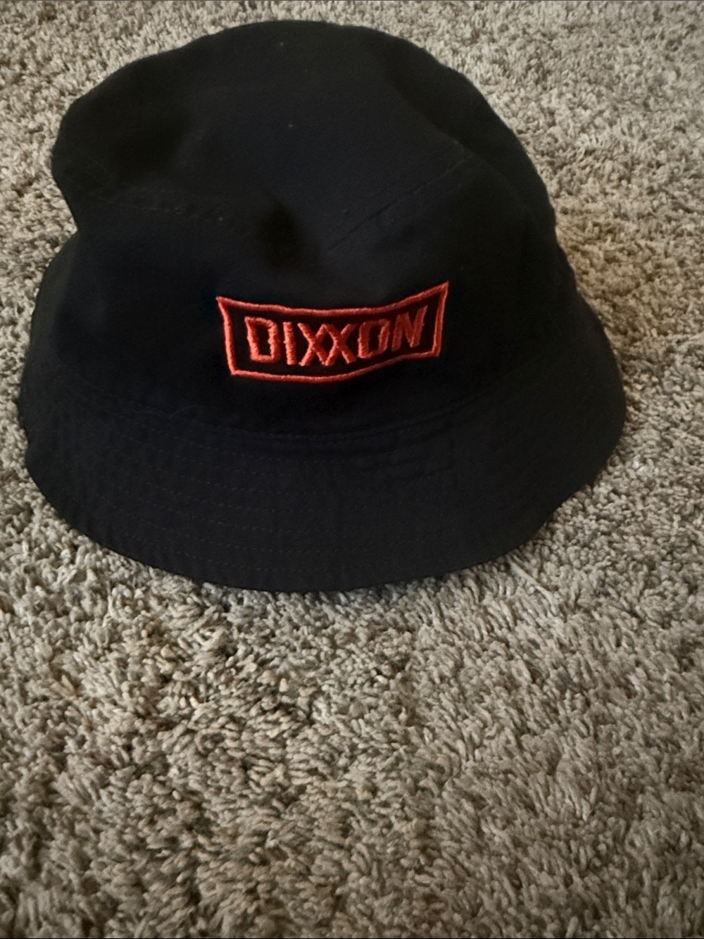 DIXXON Black Bucket Hat with Orange Logo - Kids